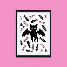 Load image into Gallery viewer, Bat Cat | Art Print - Scaredy Cat Studio