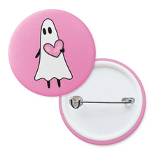 Load image into Gallery viewer, "Be Mine" Valentine's Day Ghost | Pinback Badge Button