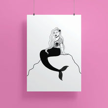 Load image into Gallery viewer, Blonde Mermaid | Art Print - Scaredy Cat Studio