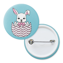 Load image into Gallery viewer, Bunny in Easter Egg | Pinback Badge Button