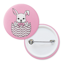 Load image into Gallery viewer, Bunny in Easter Egg | Pinback Badge Button
