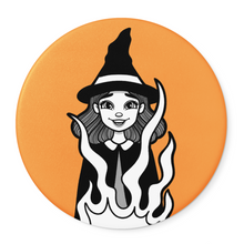 Load image into Gallery viewer, Witch & Cauldron | Classic Monsters | Pocket Mirror