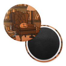 Load image into Gallery viewer, Comfy Cat | Haunted Library | Decorative Magnet