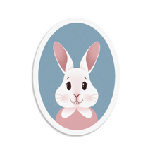 Load image into Gallery viewer, Happy Bunny Portrait | 3-inch Waterproof Sticker