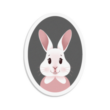 Load image into Gallery viewer, Happy Bunny Portrait | 3-inch Waterproof Sticker