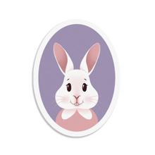 Load image into Gallery viewer, Happy Bunny Portrait | 3-inch Waterproof Sticker