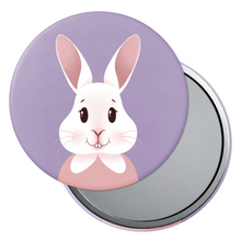 Load image into Gallery viewer, Happy Bunny Portrait | Pocket Mirror
