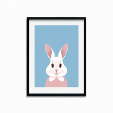 Load image into Gallery viewer, Happy Bunny Portrait | Art Print - Scaredy Cat Studio