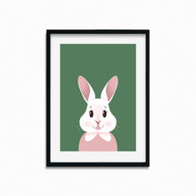 Load image into Gallery viewer, Happy Bunny Portrait | Art Print - Scaredy Cat Studio