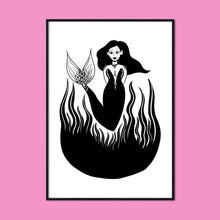 Load image into Gallery viewer, Koi Mermaid | A2 Poster - Scaredy Cat Studio