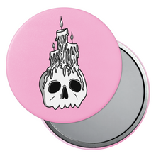 Load image into Gallery viewer, Skull & Candles | Pocket Mirror