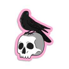 Load image into Gallery viewer, Skull & Raven | 3-inch Waterproof Sticker