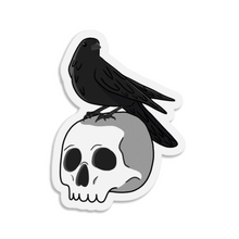 Load image into Gallery viewer, Skull & Raven | 3-inch Waterproof Sticker