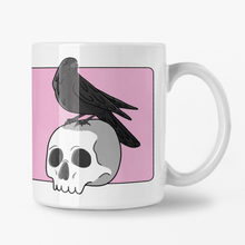 Load image into Gallery viewer, Skull & Raven | Ceramic Mug - Scaredy Cat Studio