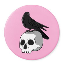 Load image into Gallery viewer, Skull & Raven | Round Beverage Coaster