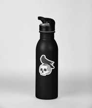 Load image into Gallery viewer, Skull & Raven | 3-inch Waterproof Sticker - Scaredy Cat Studio