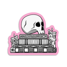 Load image into Gallery viewer, Skull & Spellbooks | 3-inch Waterproof Sticker