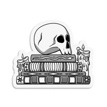 Load image into Gallery viewer, Skull & Spellbooks | 3-inch Waterproof Sticker