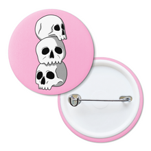 Load image into Gallery viewer, Skull Stack | Pinback Badge Button