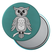Load image into Gallery viewer, Owl | Nocturnal Creatures | Pocket Mirror