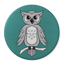 Load image into Gallery viewer, Owl | Nocturnal Creatures | Round Beverage Coaster