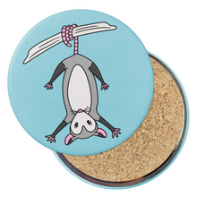 Load image into Gallery viewer, Possum | Nocturnal Creatures | Round Beverage Coaster