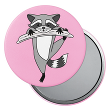 Load image into Gallery viewer, Raccoon | Nocturnal Creatures | Pocket Mirror