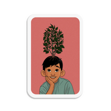 Load image into Gallery viewer, "Imagination is a Seed" Plant Boy | 3-inch Waterproof Sticker
