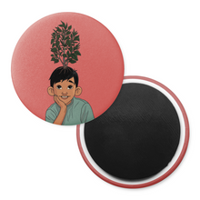 Load image into Gallery viewer, "Imagination is a Seed" Plant Boy | Decorative Magnet