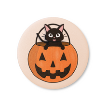 Load image into Gallery viewer, Trick or Treat! Pumpkin Kitty | Pinback Badge Button
