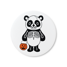 Load image into Gallery viewer, Panda in a Skeleton Costume | Pinback Badge Button