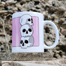 Load image into Gallery viewer, Skull Stack | Ceramic Mug - Scaredy Cat Studio
