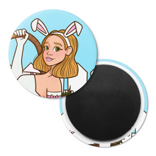 Load image into Gallery viewer, "SomeBunny Loves You" Easter Bunny Girl | Decorative Magnet