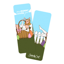 Load image into Gallery viewer, "SomeBunny Loves You" Easter Bunny Girl | Bookmark