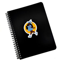 Load image into Gallery viewer, Joyful Spring Witch | 3-inch Waterproof Sticker - Scaredy Cat Studio