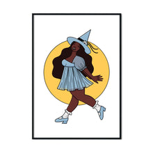 Load image into Gallery viewer, "You Are Magic!" Joyful Spring Witch | A2 Poster - Scaredy Cat Studio