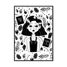 Load image into Gallery viewer, Amelia the Witch Student | A2 Poster - Scaredy Cat Studio