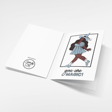Load image into Gallery viewer, "You Are Magic!" Joyful Spring Witch | A6 Greeting Card with Envelope - Scaredy Cat Studio