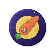 Load image into Gallery viewer, Astronaut Bunny in a Carrot Rocket | Decorative Magnet
