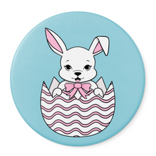 Load image into Gallery viewer, Bunny in Easter Egg | Round Beverage Coaster
