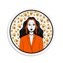 Load image into Gallery viewer, Candy Corn Girl | 3-inch Waterproof Sticker
