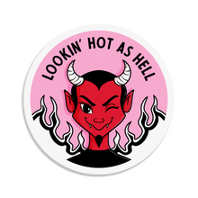Load image into Gallery viewer, &quot;Lookin&#39; Hot as Hell&quot; Devil | 3-inch Waterproof Sticker
