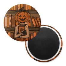 Load image into Gallery viewer, Pumpkin Girl | Haunted Library | Decorative Magnet
