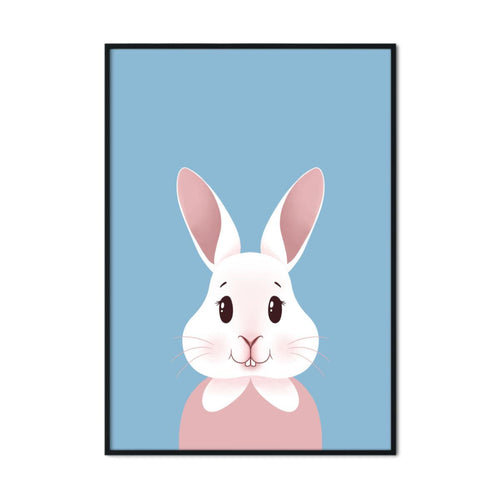 Happy Bunny Portrait | A2 Poster - Scaredy Cat Studio