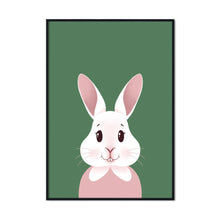 Load image into Gallery viewer, Happy Bunny Portrait | A2 Poster - Scaredy Cat Studio

