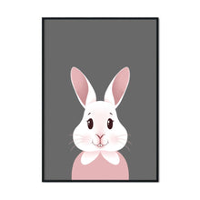Load image into Gallery viewer, Happy Bunny Portrait | A2 Poster - Scaredy Cat Studio
