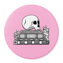 Load image into Gallery viewer, Skull &amp; Spellbooks | Round Beverage Coaster
