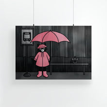 Load image into Gallery viewer, Rainy Day Kitty | Art Print - Scaredy Cat Studio
