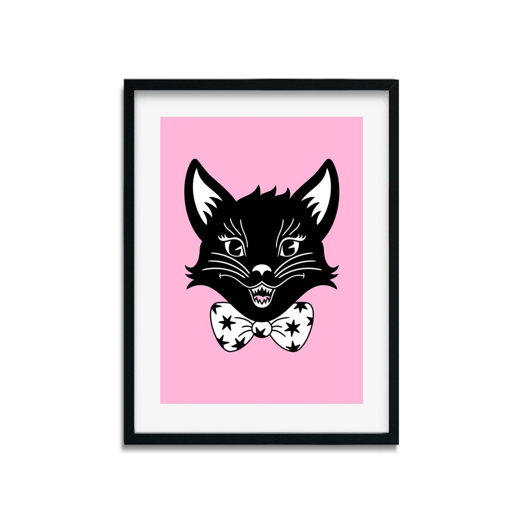 Scaredy Cat Mascot | Art Print - Scaredy Cat Studio