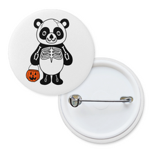 Load image into Gallery viewer, Panda in a Skeleton Costume | Pinback Badge Button
